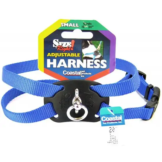 Coastal Pet Size Right Nylon Adjustable Harness - Blue Photo 1
