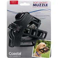 Photo of Coastal Pet Soft Basket Muzzle for Dogs Black