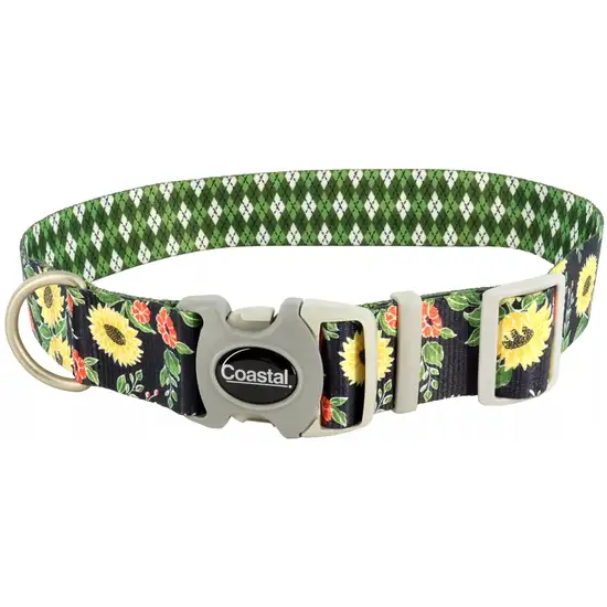 Coastal Pet Sublime Adjustable Dog Collar Sunflower Photo 1