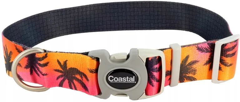 Coastal Pet Sublime Adjustable Dog Collar Sunset Palms Photo 1