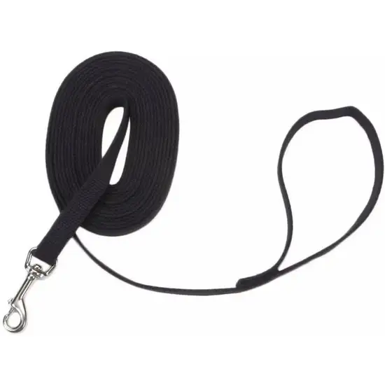 Coastal Pet Train Right Cotton Web Dog Training Leash Black Photo 1