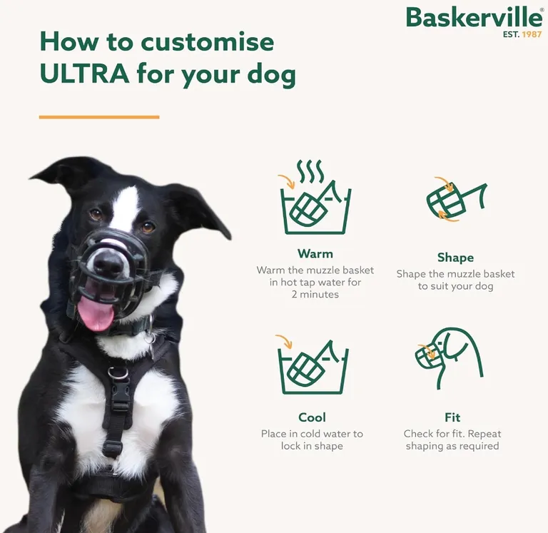 Company of Animals Baskerville Ultra Muzzle for Dogs Photo 5