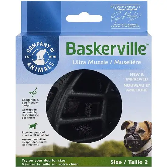 Company of Animals Baskerville Ultra Muzzle for Dogs Photo 1