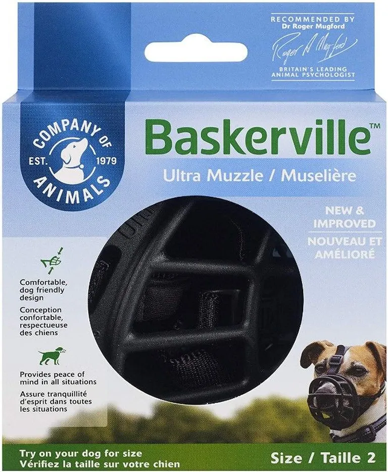 Company of Animals Baskerville Ultra Muzzle for Dogs Photo 1