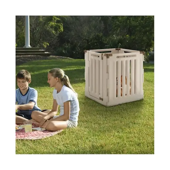 Convertible Indoor Outdoor 4 Panel Pet Playpen Photo 1