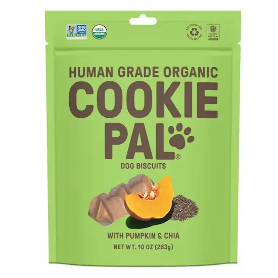 Cookie Pal Organic Dog Biscuits with Pumpkin and Chia Photo 1