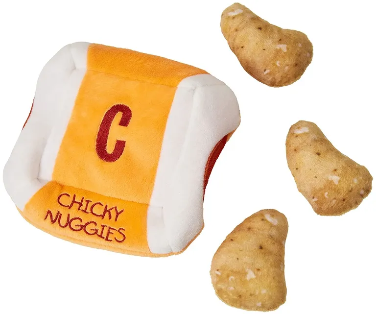 Cosmo Furbabies Chicken Nugget Plush Puzzle for Dogs Photo 1