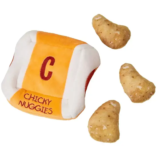 Cosmo Furbabies Chicken Nugget Plush Puzzle for Dogs Photo 1