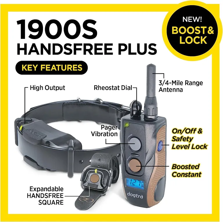 Dogtra 1900S HANDSFREE Plus Boost and Lock, Remote Dog Training E-Collar Photo 2