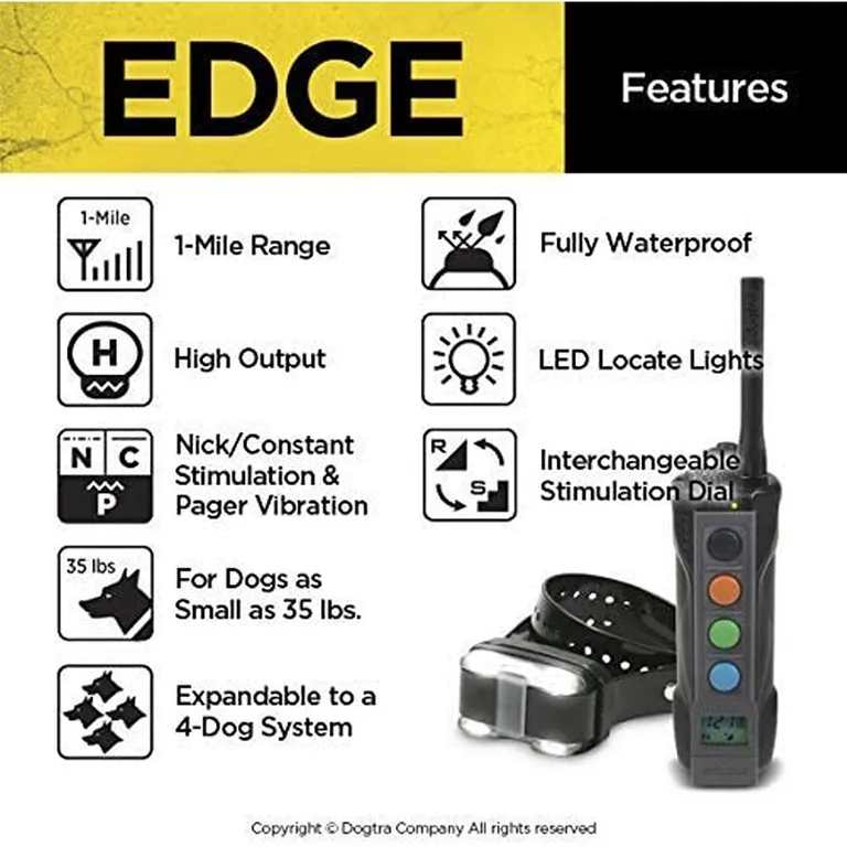 EDGE 1 Mile Remote Trainer Expands Up To 4 Dogs Photo 4