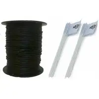 Photo of Essential Pet Heavy Duty In-Ground Fence Wire and Flag Kit 1000 Feet