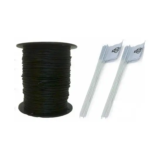 Essential Pet Heavy Duty In-Ground Fence Wire and Flag Kit 1000 Feet Photo 1