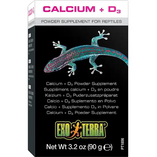 Exo-Terra Calcium + D3 Powder Supplement for Reptiles Photo 1