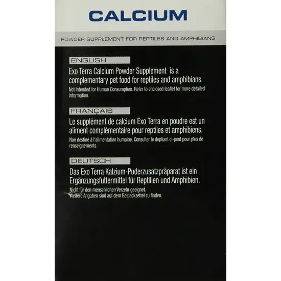 Exo-Terra Calcium Powder Supplement for Reptiles & Amphibians Photo 5