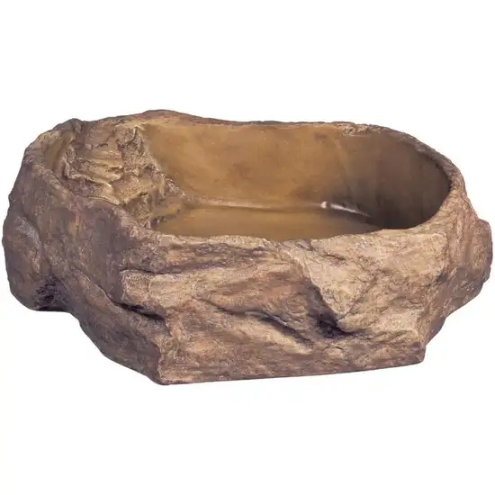 Exo-Terra Granite Rock Reptile Water Dish Photo 1