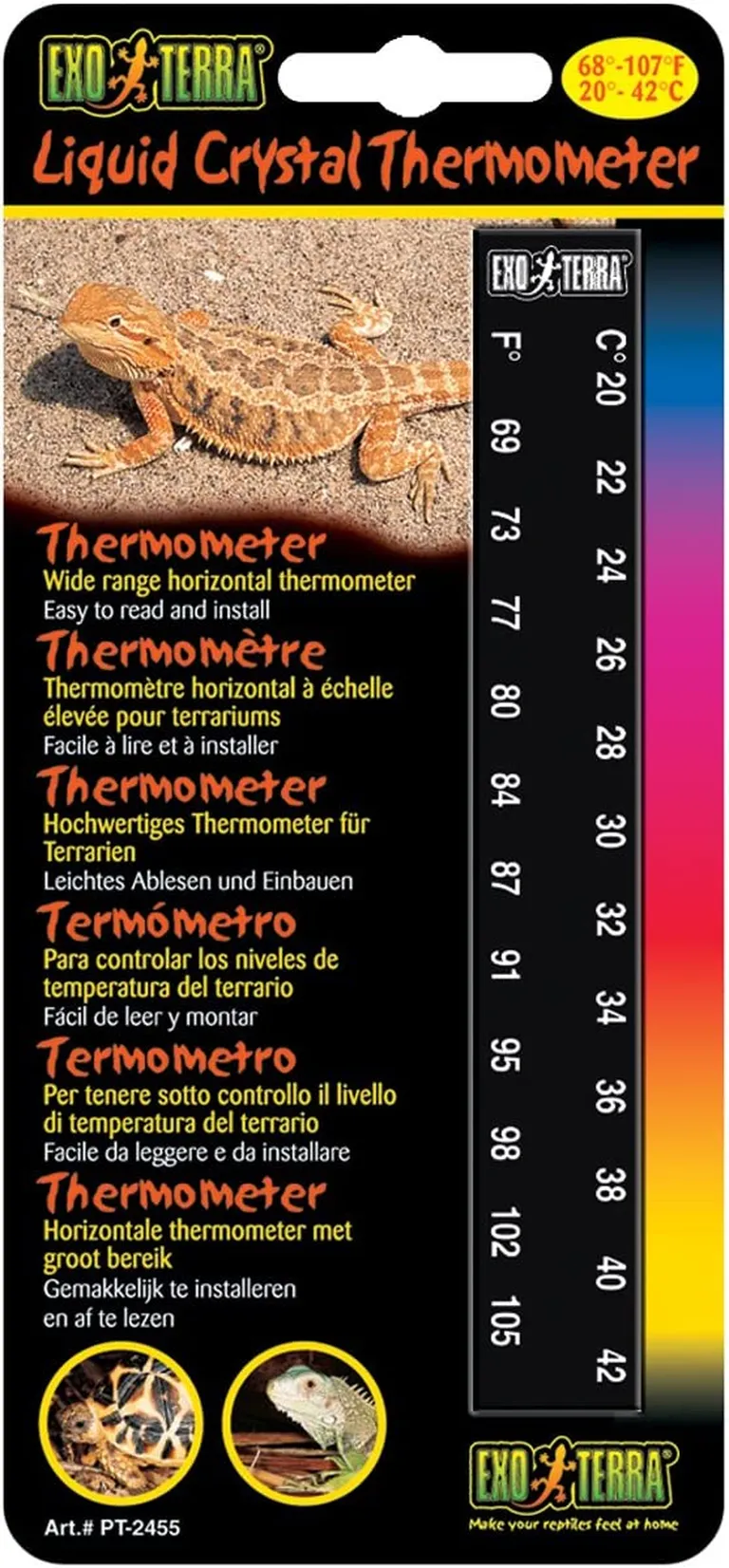 Exo-Terra Liquid Crystal Wide Range Thermometer Photo 1