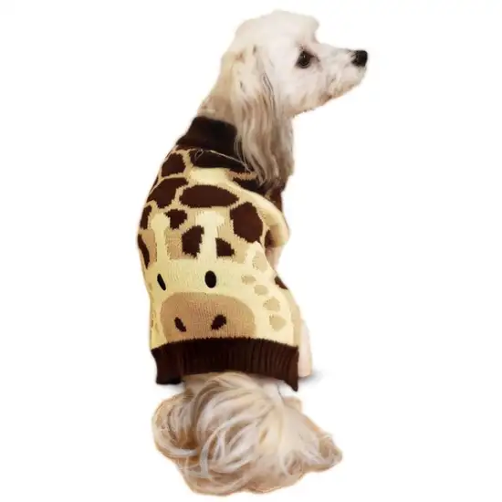 Fashion Pet Giraffe Dog Sweater Brown Photo 2