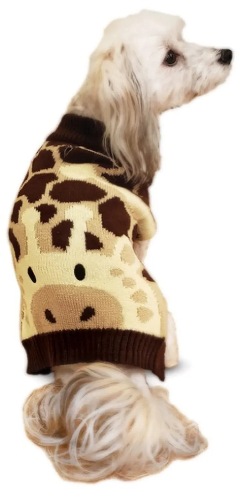 Fashion Pet Giraffe Dog Sweater Brown Photo 1