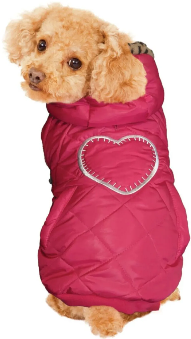 Fashion Pet Girly Puffer Dog Coat Pink Photo 1