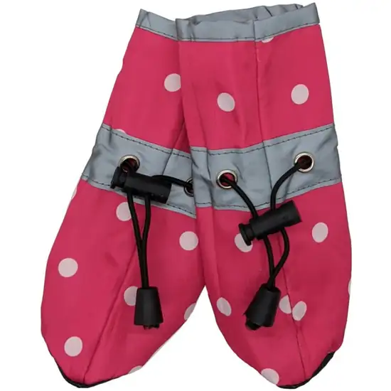 Fashion Pet Polka Dog Dog Rainboots Pink Photo 1