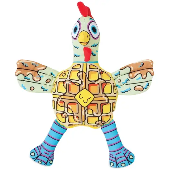 Fat Cat Foodies Chicken 'n Waffles Dog Toy Photo 1