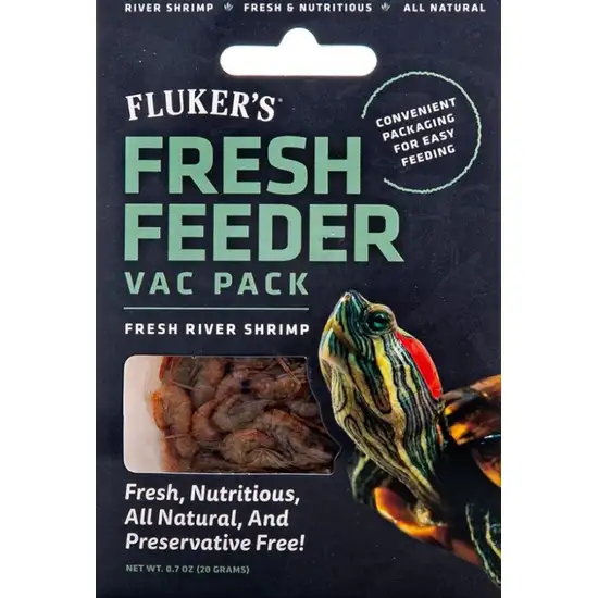 Flukers Fresh Feeder Vac Pack Aquatic Shrimp for Reptiles Photo 1