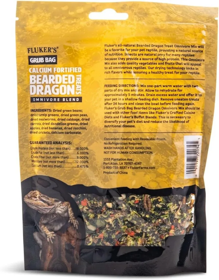 Flukers Grub Bag Calcium Fortified Treats for Bearded Dragons Photo 2