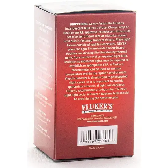 Flukers Red Heat Incandescent Bulb Photo 4