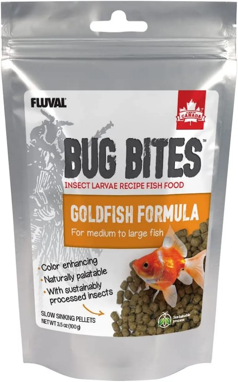 Fluval Bug Bites Goldfish Formula Pellets for Medium-Large Fish Photo 1