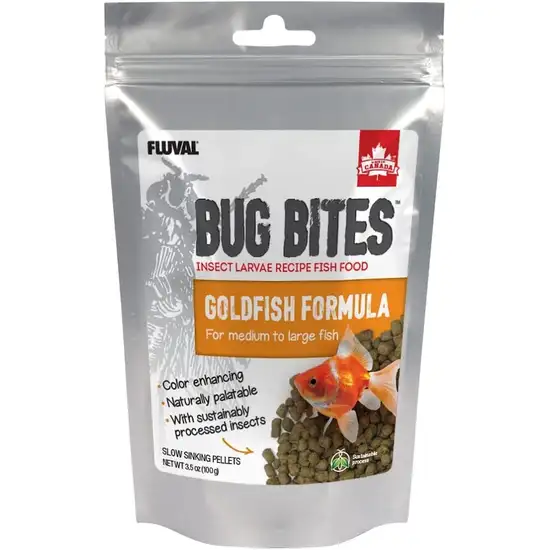 Fluval Bug Bites Goldfish Formula Pellets for Medium-Large Fish Photo 1