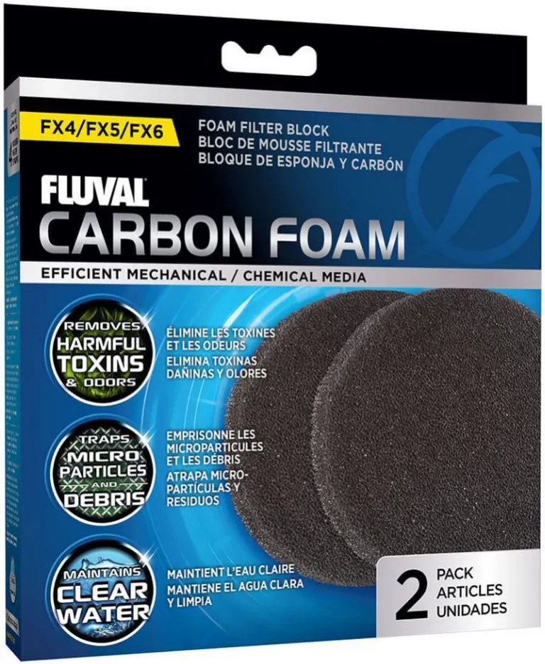 Fluval FX5/6 Replacement Carbon Impregnated Foam Pad Photo 1