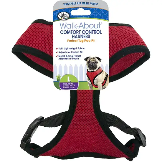 Four Paws Comfort Control Harness - Red Photo 1