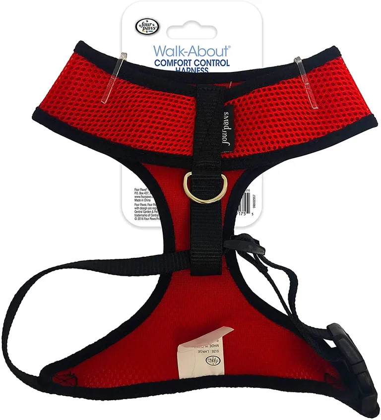 Four Paws Comfort Control Harness - Red Photo 1