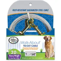 Photo of Four Paws Dog Tie Out Cable - Heavy Weight - Black