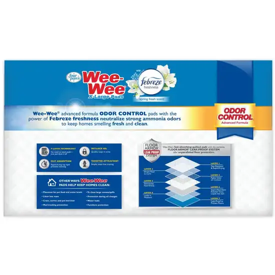 Four Paws Wee Wee Odor Control Pads with Febreze Freshness X-Large Photo 2