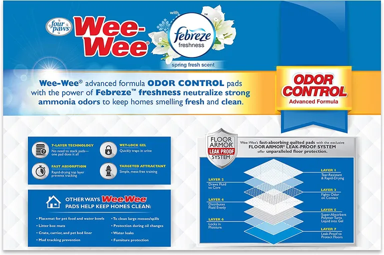 Four Paws Wee-Wee Pads - Febreze Freshness Photo 2