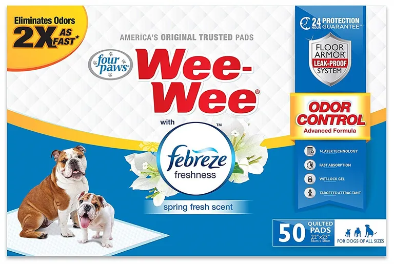 Four Paws Wee-Wee Pads - Febreze Freshness Photo 1