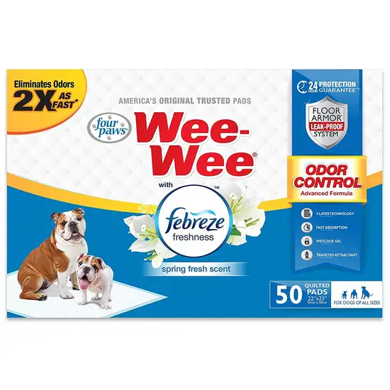 Four Paws Wee-Wee Pads - Febreze Freshness Photo 1