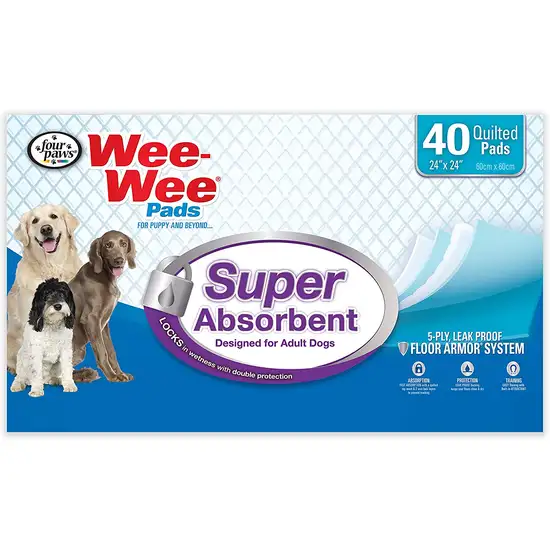 Four Paws Wee Wee Pads - Super Absorbent Photo 1