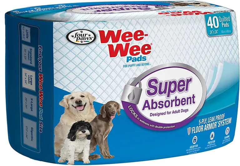 Four Paws Wee Wee Pads - Super Absorbent Photo 2