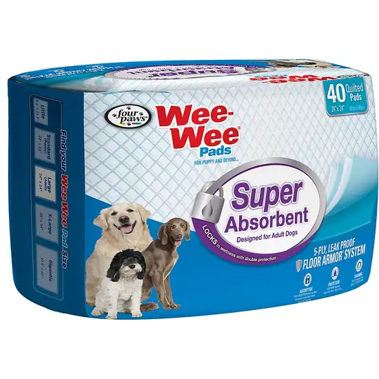 Four Paws Wee Wee Pads - Super Absorbent Photo 2