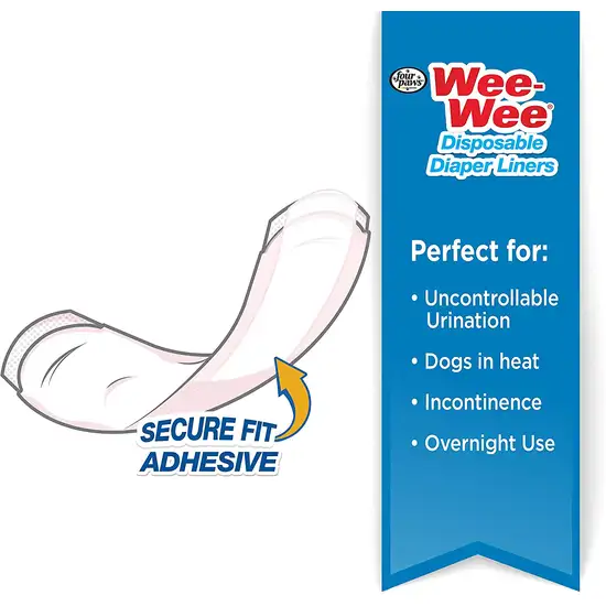 Four Paws Wee Wee Super Absorbent Disposable Diaper Liners Photo 3