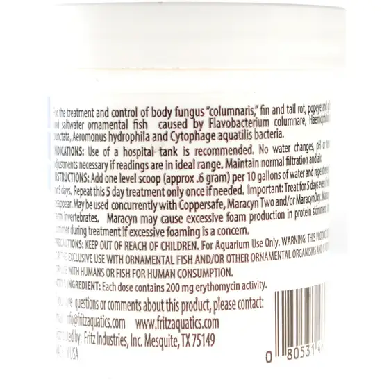 Fritz Aquatics Maracyn Bacterial Treatment Powder for Freshwater and Saltwater Aquariums Jar Photo 2