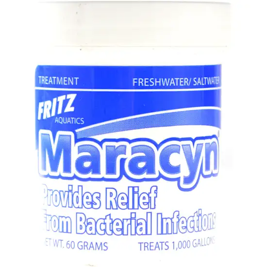 Fritz Aquatics Maracyn Bacterial Treatment Powder for Freshwater and Saltwater Aquariums Jar Photo 1