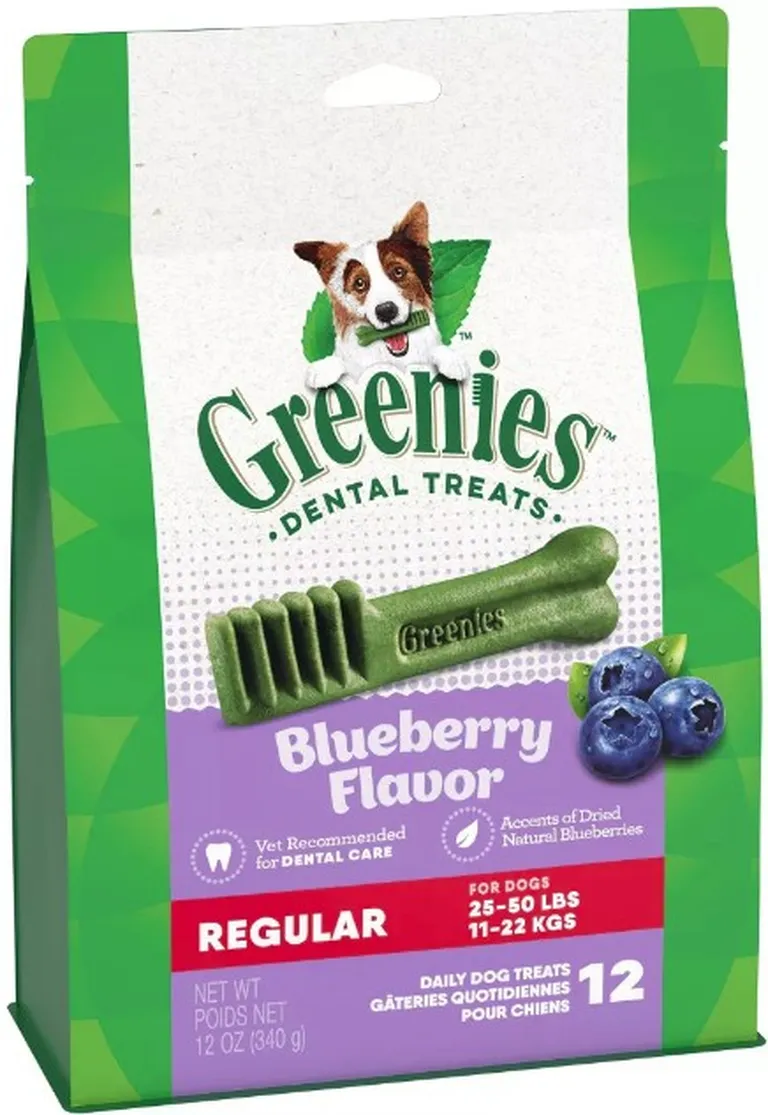 Greenies Regular Dental Dog Treats Blueberry Photo 1