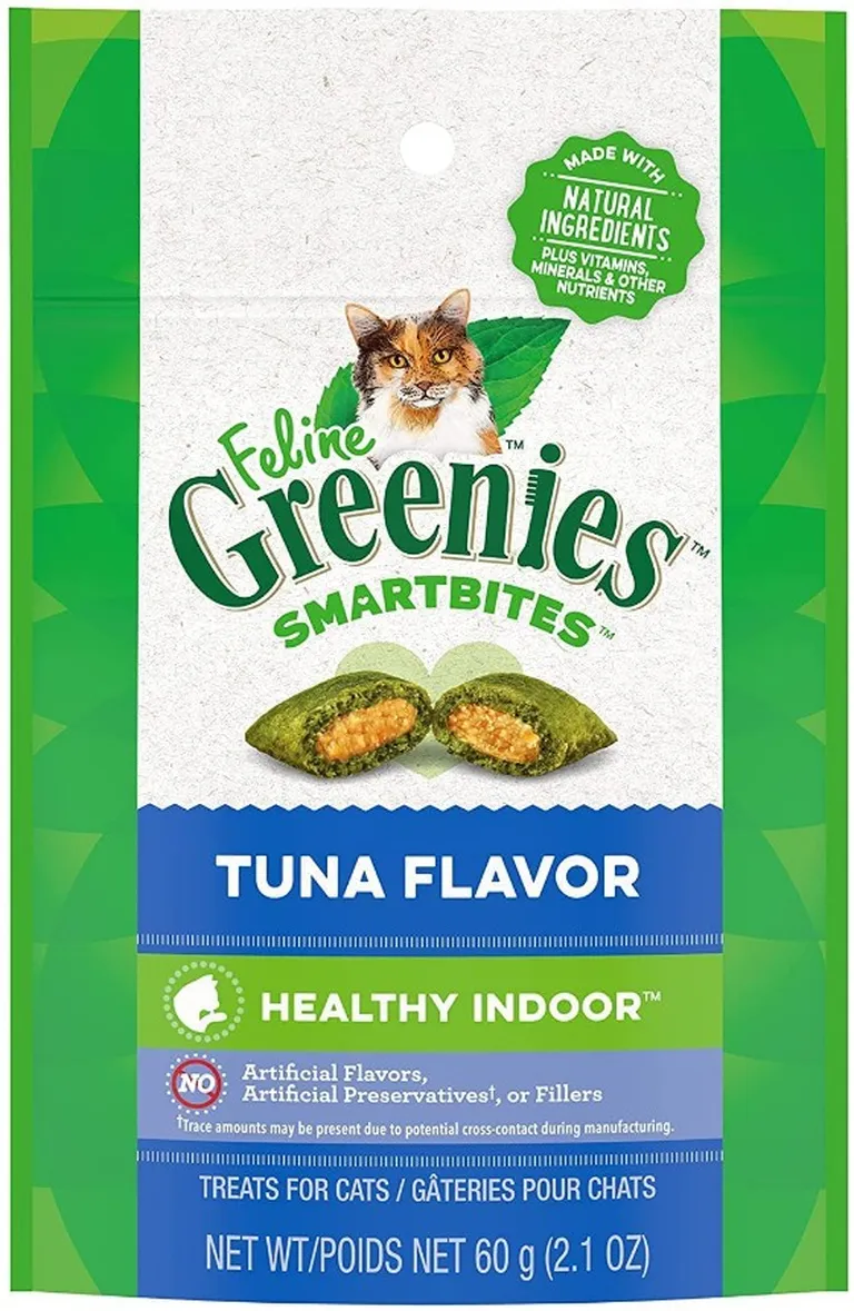 Greenies SmartBites Hairball Control Tuna Flavor Cat Treats Photo 1