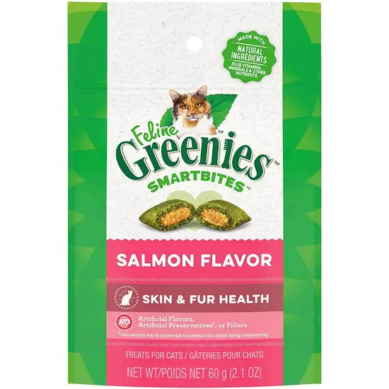 Greenies SmartBites Healthy Skin & Fur Tuna Flavor Cat Treats Photo 1