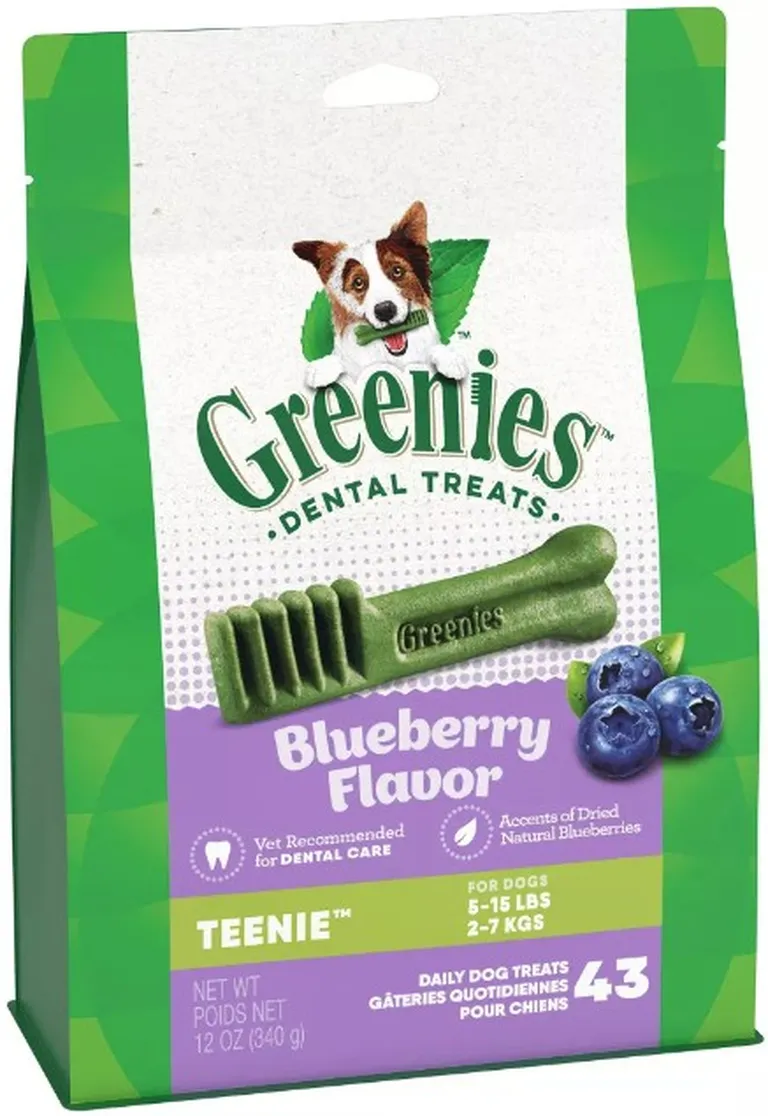 Greenies Teenie Dental Dog Treats Blueberry Photo 1