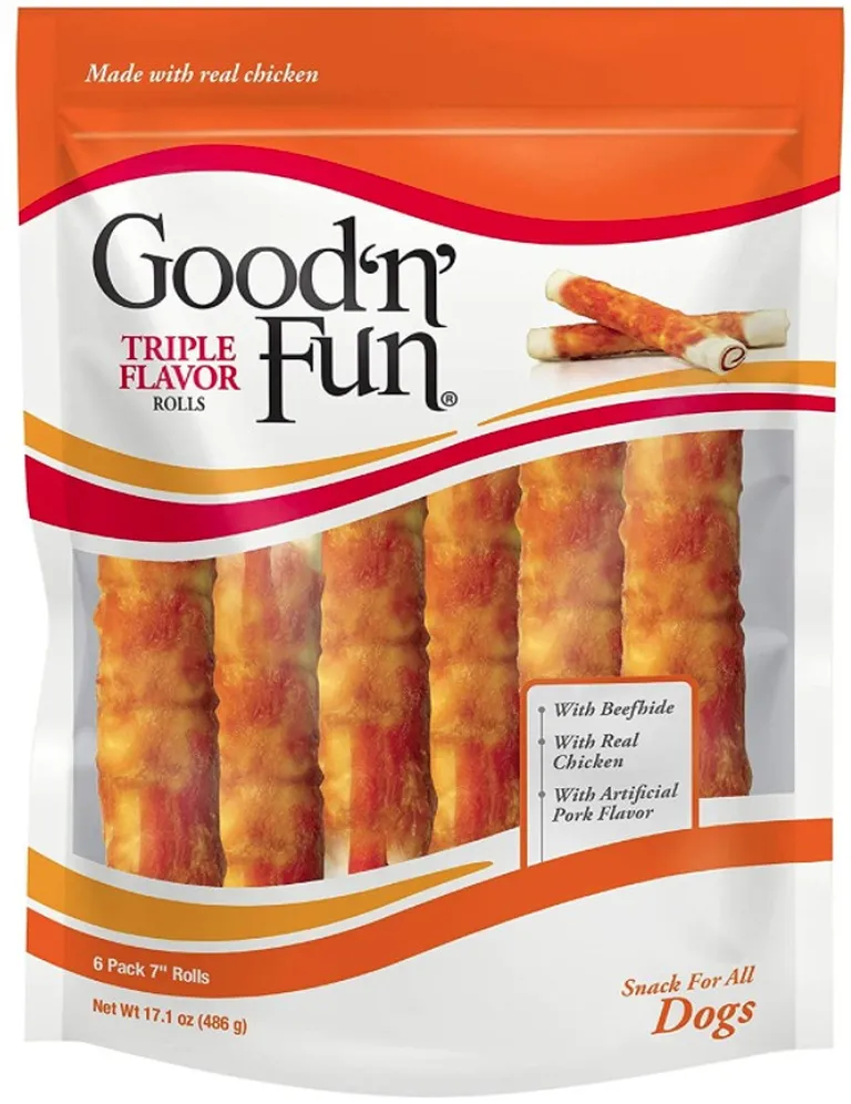 Healthy Hide Good N Fun Triple Flavor Rolls Photo 1