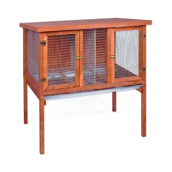 Heavy Duty Double Rabbit Hutch Photo 1